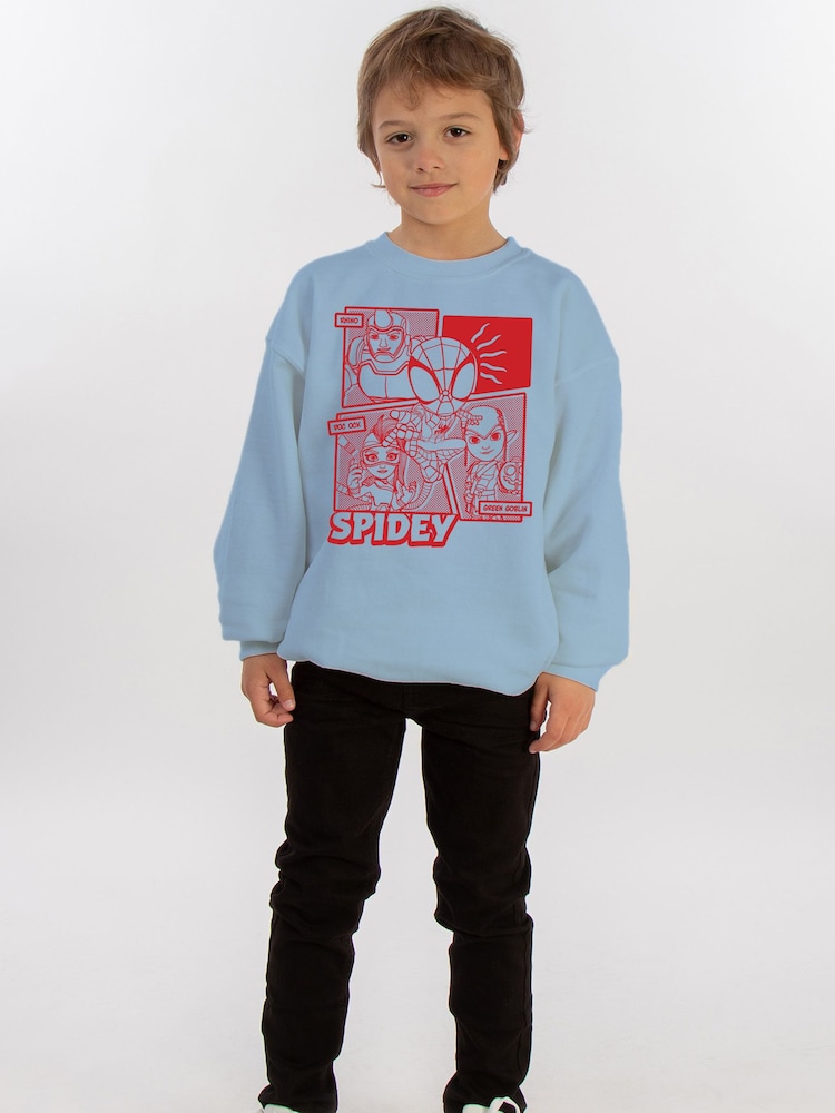 Brands In Marvel Spider-Man Spidey Comic Sweat-topp - Bilde 2 av 5