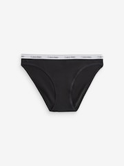 Calvin Klein Black Icon Logo Bikini Briefs 3 Pack - Image 4 of 4