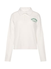 Calvin Klein Cream Cotton Heritage Logo Pyjama Top - Image 6 of 6