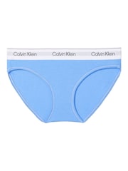 Calvin Klein Blue High Waist Bikini Bottom - Stretch - Image 5 of 5