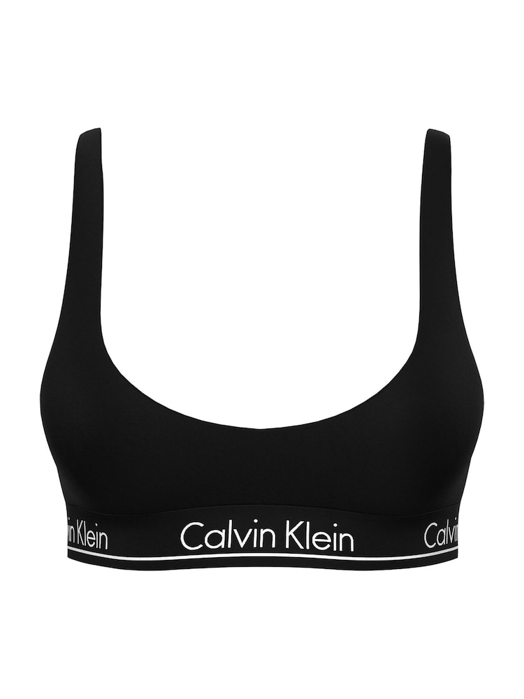 Calvin Klein Black Halter Bralette Bikini Top - Image 1 of 1