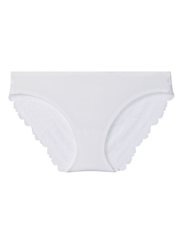 Calvin Klein White Stretch High Waist Bikini Bottoms - Image 1 of 1 Calvin Klein White Stretch High Waist Bikini Bottoms - Image 1 of 1