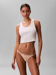 Calvin Klein Orange Icon Lace Bikini Briefs - Image 2 of 5