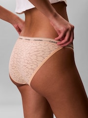 Calvin Klein Orange Icon Lace Bikini Briefs - Image 4 of 5
