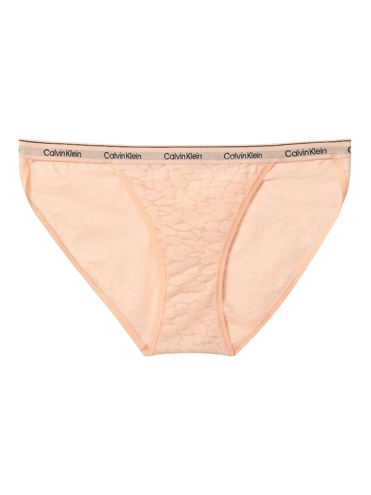 Calvin Klein Orange Icon Lace Bikini Briefs - Image 5 of 5 Calvin Klein Orange Icon Lace Bikini Briefs - Image 5 of 5