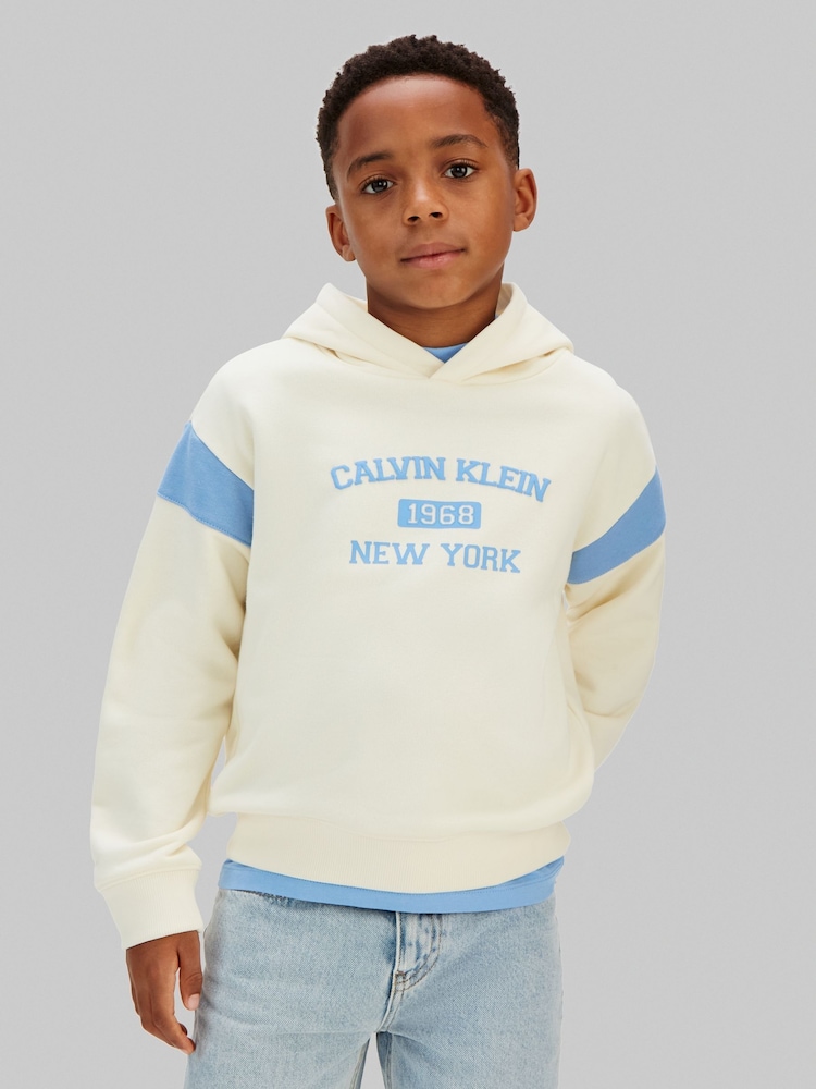 Calvin Klein Yellow Oversized - Fleece Hoodie - Image 1 of 5