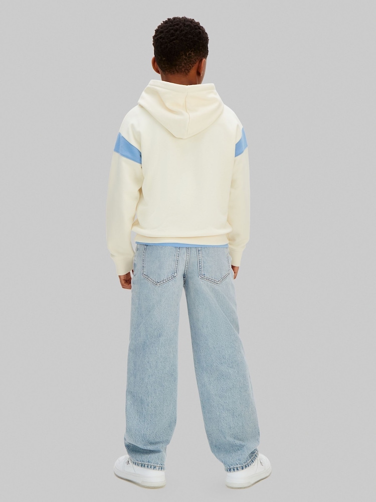 Calvin Klein Yellow Oversized - Fleece Hoodie - Image 2 of 5