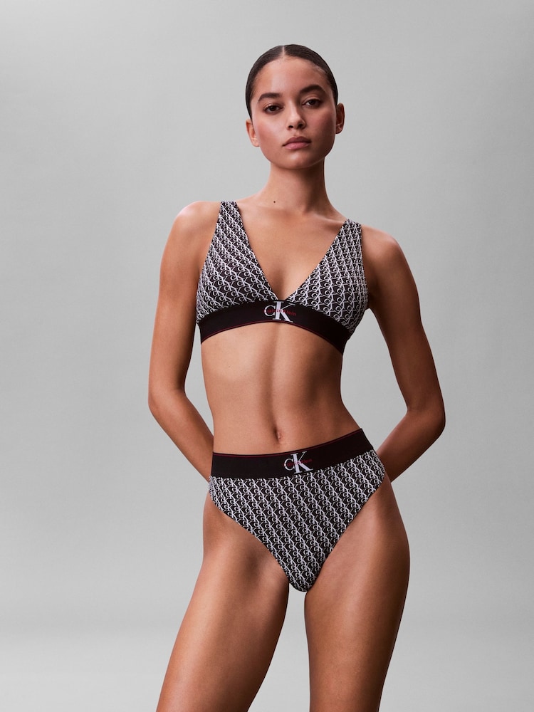 Calvin Klein Black Thong Thong - Stretch - Image 1 of 6