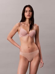 Calvin Klein Pink Push-Up Plunge Bra Soft Stretch - Image 1 of 1