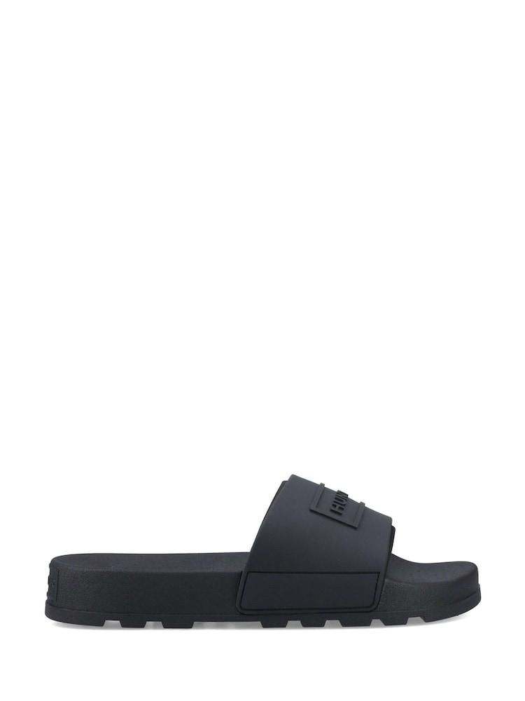 Hunter Black Core Embossed Sliders - Image 1 of 4