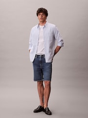 Calvin Klein Blue Tailored Cotton Blend Shorts - Image 1 of 1