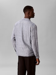 Calvin Klein Grey Woven Stretch Shirt - Image 3 of 5