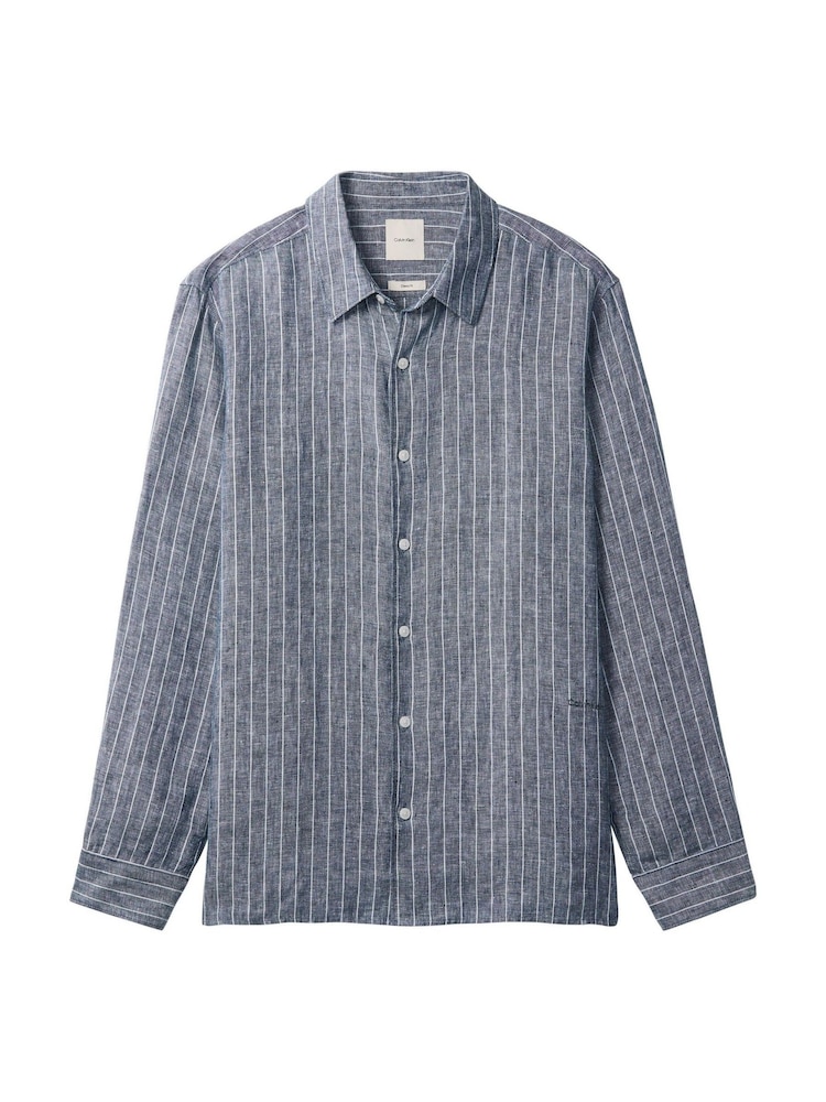Calvin Klein Grey Woven Stretch Shirt - Image 5 of 5