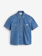Calvin Klein Denim Short Sleeve Shirt - Imagen 1 de 1