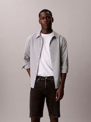 Calvin Klein Black Slim Denim Shorts - Image 1 of 5