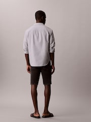 Calvin Klein Black Slim Denim Shorts - Image 4 of 5