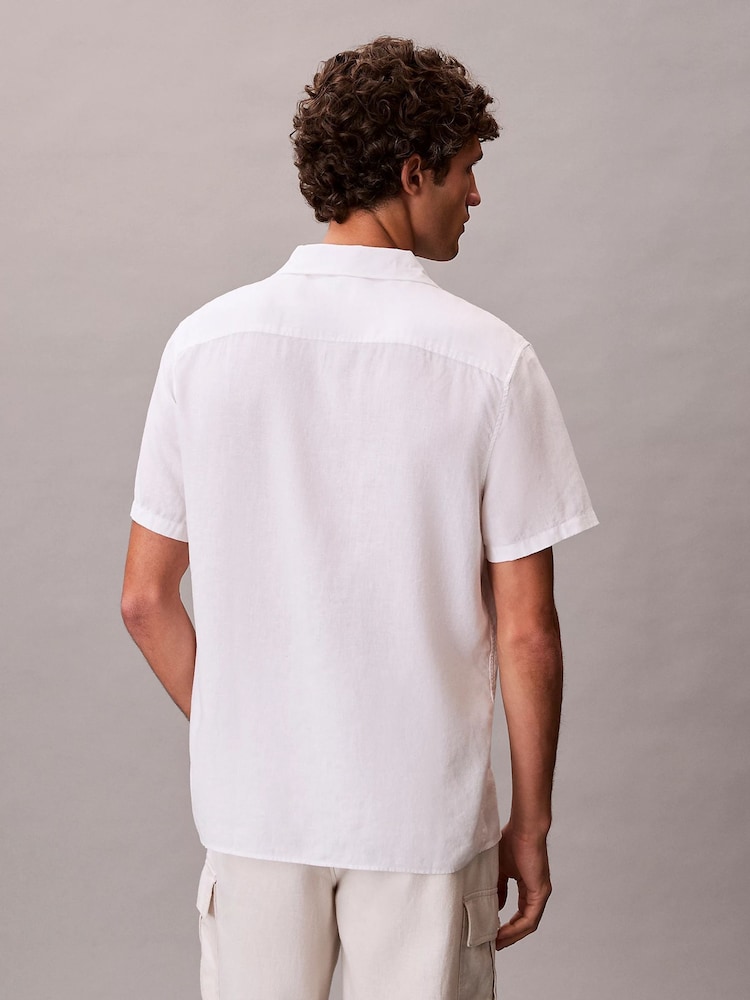 Calvin Klein White Woven Shirt - Image 2 of 6 Calvin Klein White Woven Shirt - Image 2 of 6
