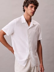 Calvin Klein White Woven Shirt - Image 5 of 6