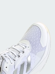 adidas White Crazyflight 6 Mid Indoor Shoes - Image 3 of 4