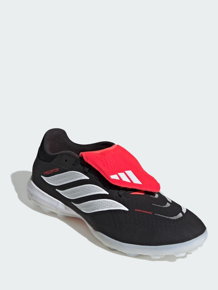 adidas Black Predator Pro Fold-Over Tongue Turf Football Shoes - Image 1 of 4 adidas Black Predator Pro Fold-Over Tongue Turf Football Shoes - Image 1 of 4