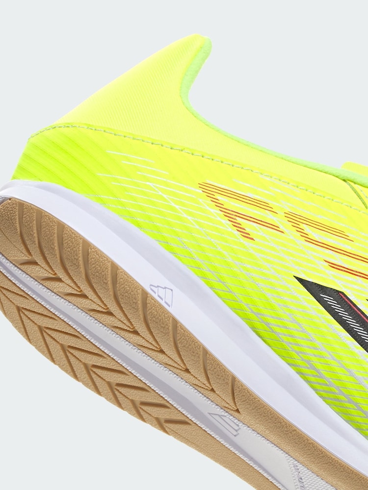 adidas Yellow F50 CLUB Indoor Football Shoes - Image 4 of 4