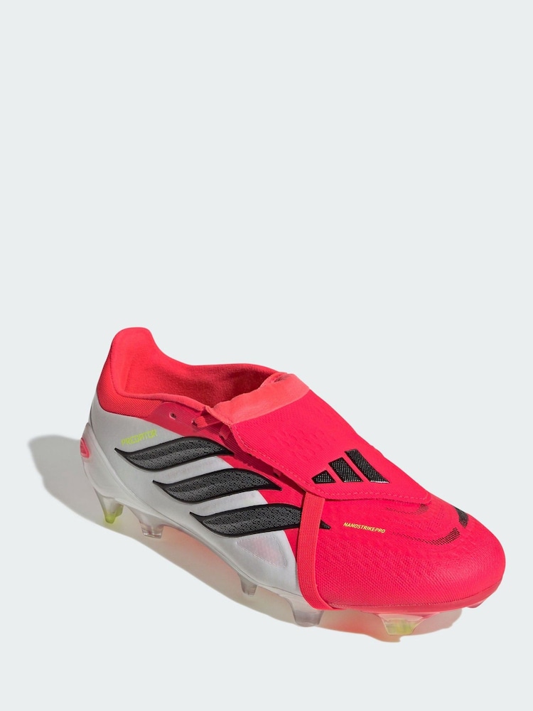 adidas Red Predator Pro Fold-Over Tongue Firm Ground Football Boots - Image 1 of 4 adidas Red Predator Pro Fold-Over Tongue Firm Ground Football Boots - Image 1 of 4