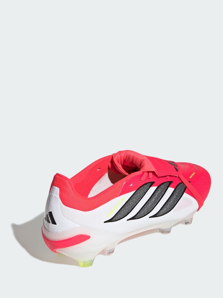 adidas Red Predator Pro Fold-Over Tongue Firm Ground Football Boots - Image 2 of 4 adidas Red Predator Pro Fold-Over Tongue Firm Ground Football Boots - Image 2 of 4