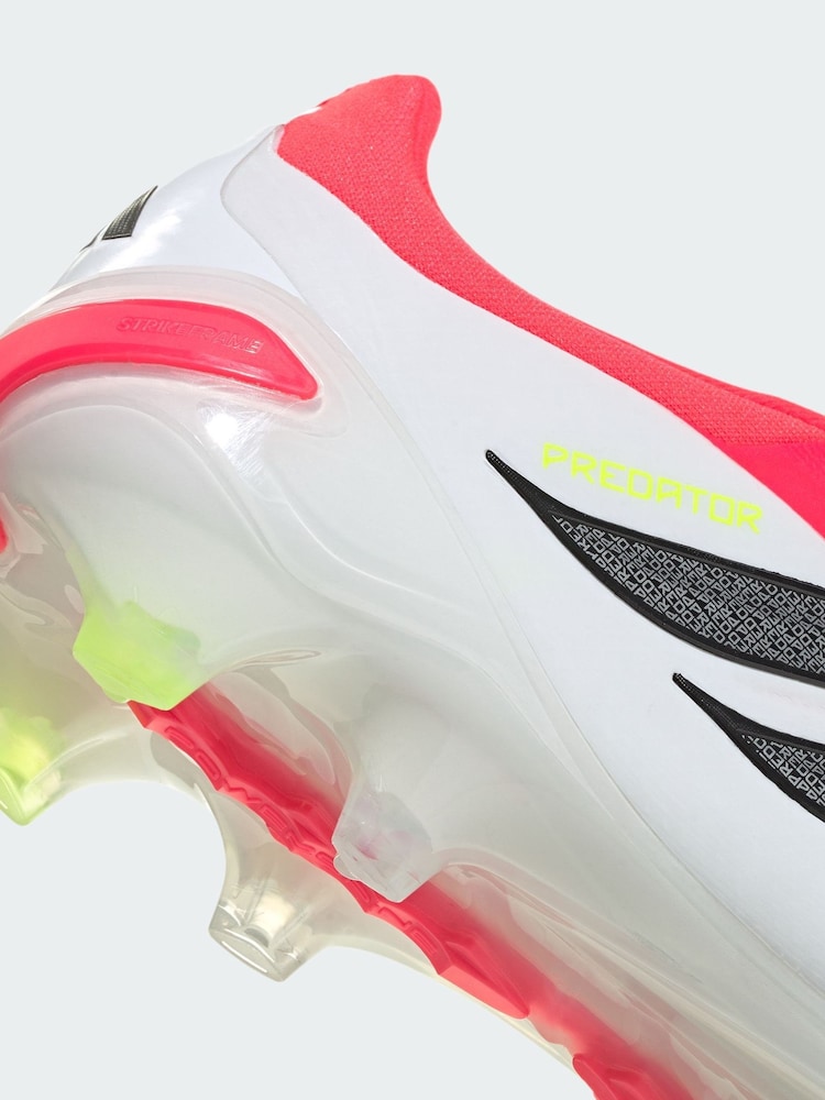 adidas Red Predator Pro Fold-Over Tongue Firm Ground Football Boots - Image 4 of 4 adidas Red Predator Pro Fold-Over Tongue Firm Ground Football Boots - Image 4 of 4