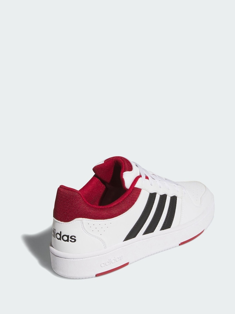adidas White Hoops Classic Shoes - Image 2 of 4