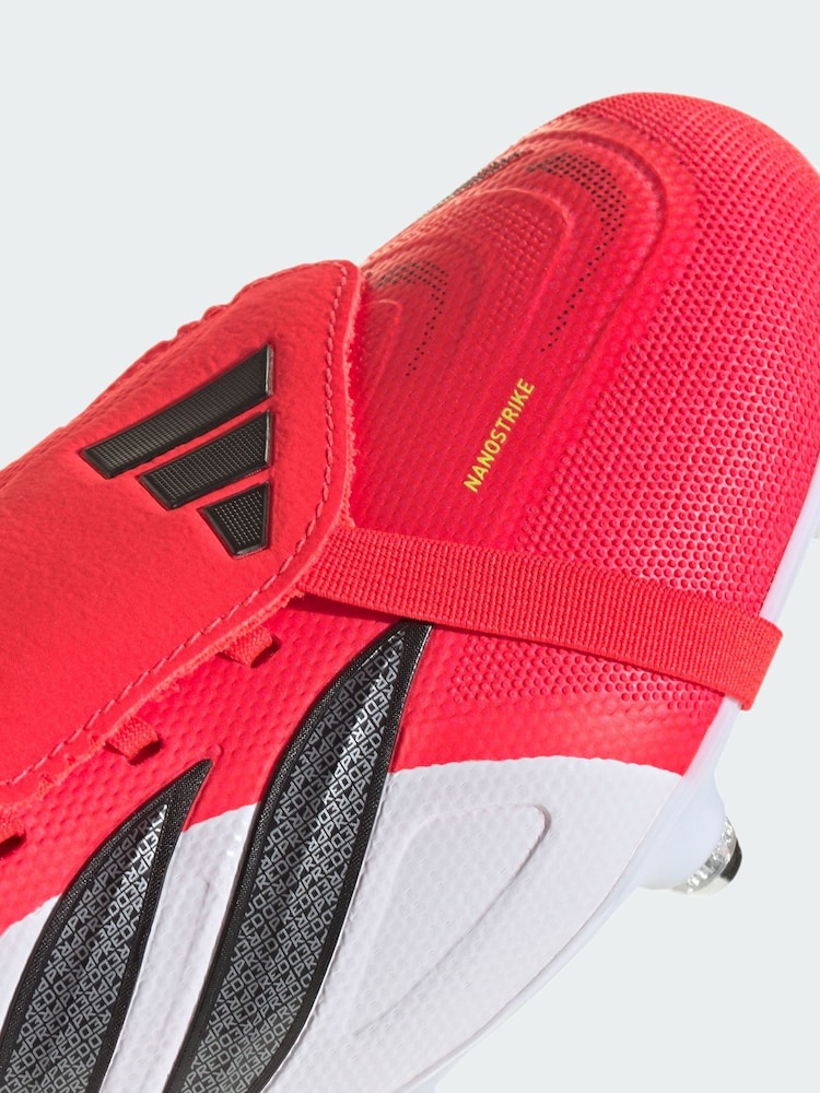 adidas Red Predator League Fold-Over Tongue Soft Ground Football Boots - Image 4 of 4 adidas Red Predator League Fold-Over Tongue Soft Ground Football Boots - Image 4 of 4