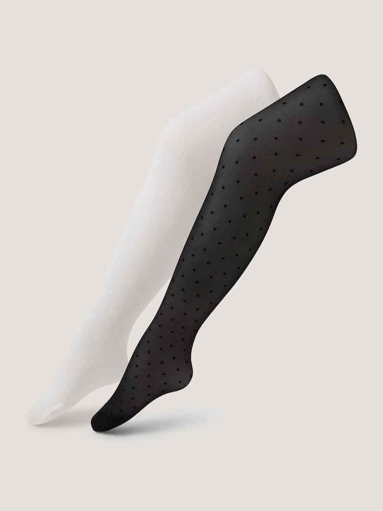 حزمة من 2 كولونات شفافة بتفاصيل فيونكة من Monsoon - Image 1 of 3