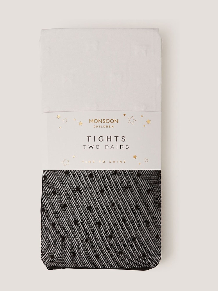 حزمة من 2 كولونات شفافة بتفاصيل فيونكة من Monsoon - Image 2 of 3