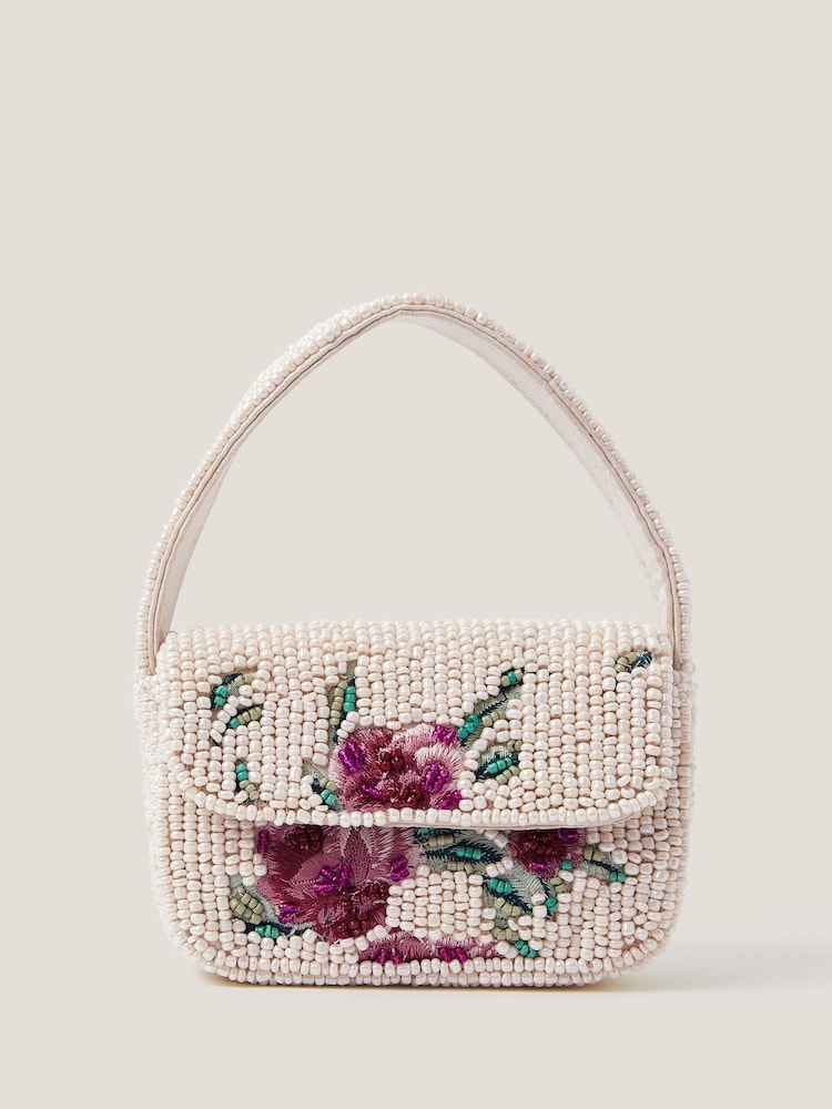 Monsoon Mini Flower Beaded Bag - Imaginea 1 din 5 Monsoon Mini Flower Beaded Bag - Imaginea 1 din 5