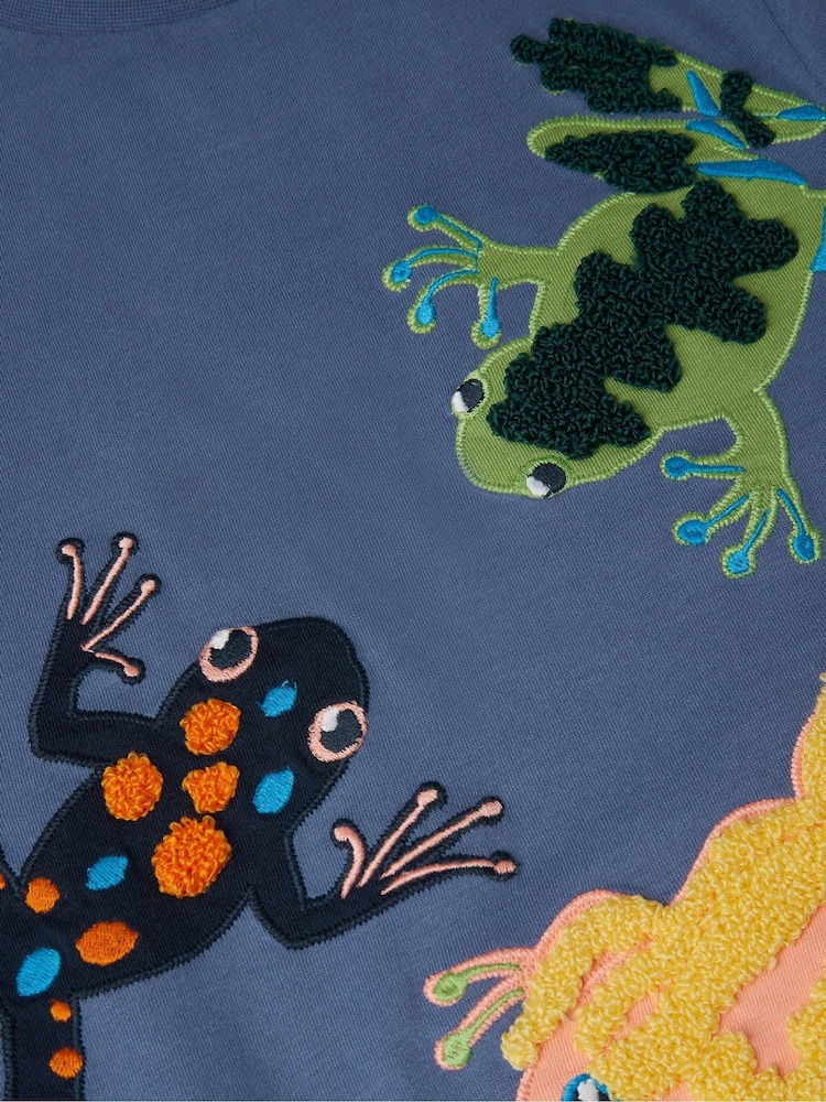 Monsoon Blue Flying Frog T-Shirt - Image 4 of 4