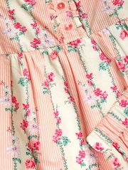 Set de pijamale scurte cu dungi florale Monsoon - Imaginea 4 din 4