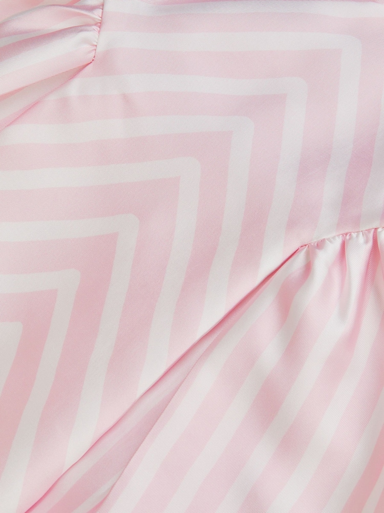 Monsoon Pink Marney Stripe Duchess Party Dress - Image 4 of 4