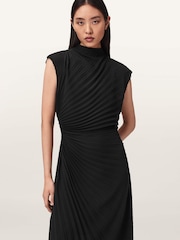AllSaints Black Rayanna Dress - Image 1 of 6