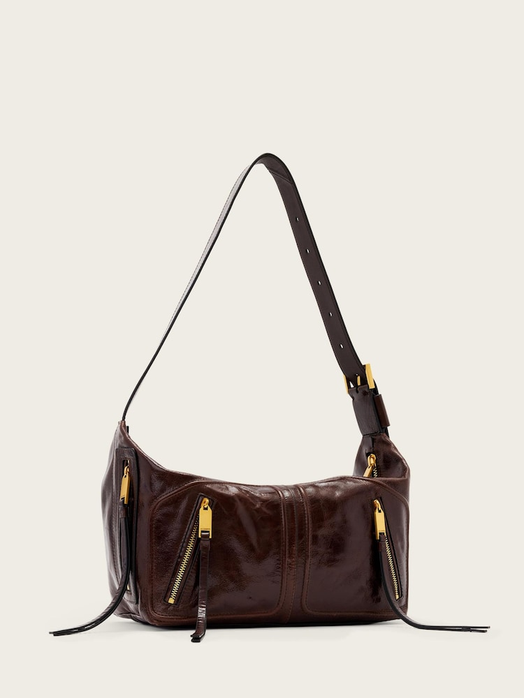 AllSaints Brown Jean Rey Shoulder Bag - Image 2 of 5