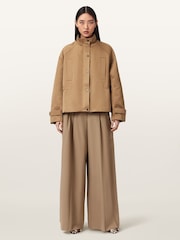 AllSaints Brown Luellah Jacket - Image 2 of 6