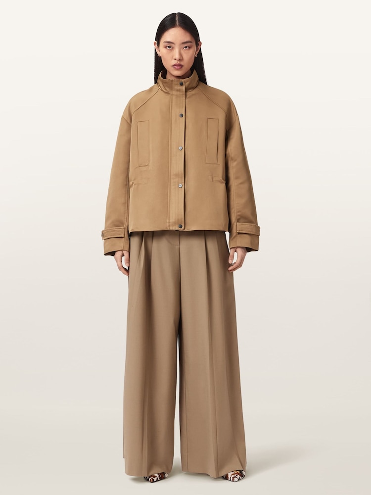 AllSaints Brown Luellah Jacket - Image 2 of 6