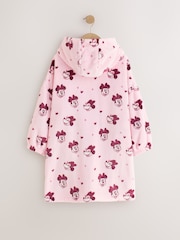 Pink/Red Minnie Mouse Fleece Hooded Blanket (3-16yrs) - Image 2 of 4