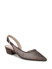 Naturalizer Brown Banks 2 Wide Fit Slingbacks - Image 3 of 7