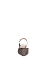 Naturalizer Brown Banks 2 Wide Fit Slingbacks - Image 4 of 7