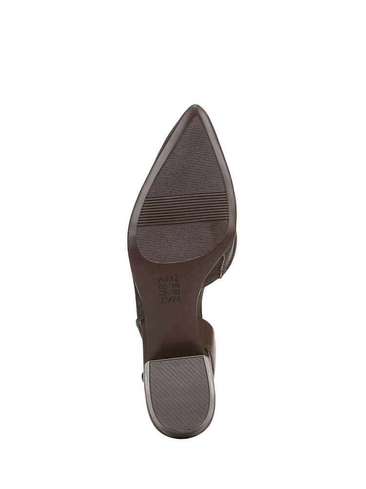 Naturalizer Brown Banks 2 Wide Fit Slingbacks - Image 7 of 7