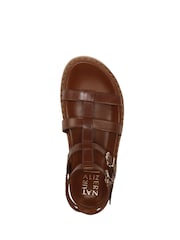 Smeđa - Naturalizer Lekie sandale sa naramenicama sa Standardni kroj - Slika 6 od 7