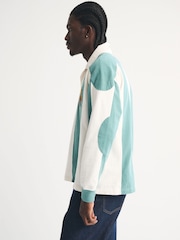 Abercrombie & Fitch Green Archive Rugby Top - Image 4 of 9