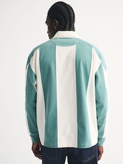 Abercrombie & Fitch Green Archive Rugby Top - Image 5 of 9