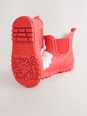 Red Santa Warm Lined Ankle Wellies - Image 3 of 5
