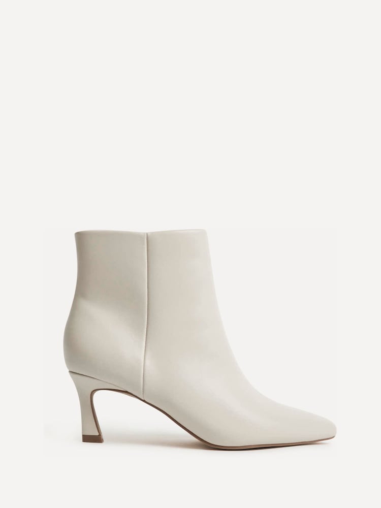 Linzi Cream Secured Pointed Toe Stiletto Ankle Boots - Image 2 of 5