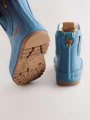Blue/Brown Duck Warm Lined Ankle Wellies - Image 6 of 6